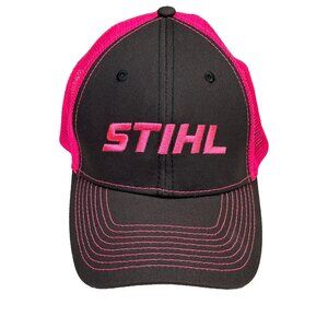 Stihl Hat Neon Pink Trucker Mesh Snap Back Adjustable Apparel OSFA